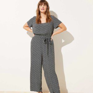 Loft Plus Heart Cap Sleeve Jumpsuit
